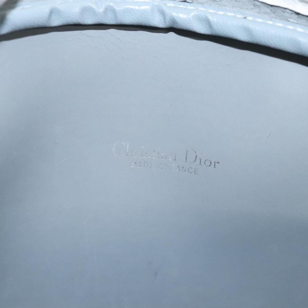 Christian Dior Honeycomb Canvas Shoulder Bag PVC White Gold Auth sw752 - Picture 16 of 16